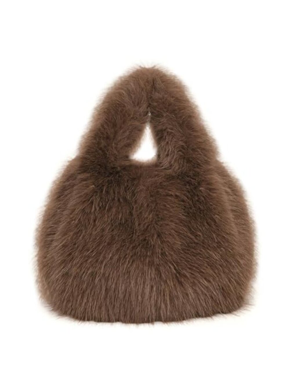 Faux Fur Fluffy Bucket Bag Cute Tote Furry Handbag